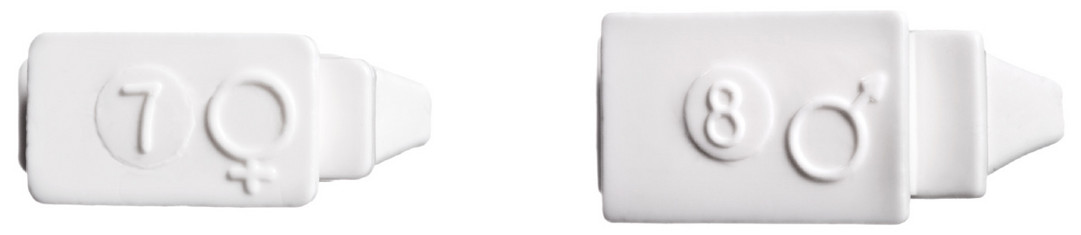 Montgomery® Thyroplasty Implant size and gender The base of each implant is marked with size and gender.